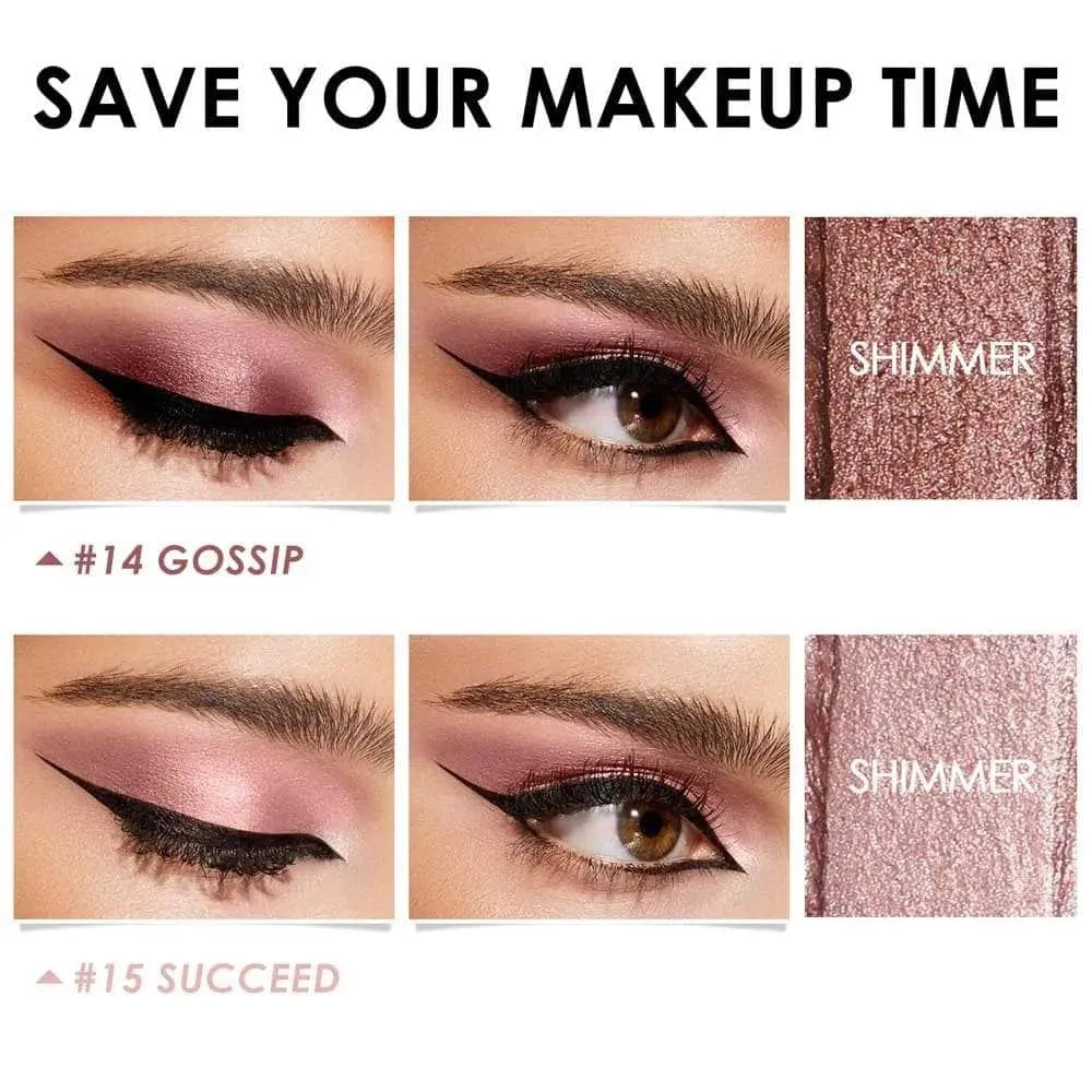 Kit de barra de sombra de ojos en crema brillante de 2 piezas (n.º 19 y n.º 22)
