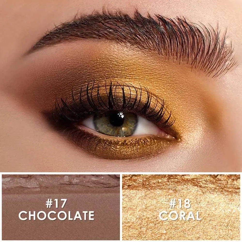 Kit de barra de sombra de ojos en crema brillante de 2 piezas (n.º 19 y n.º 22)