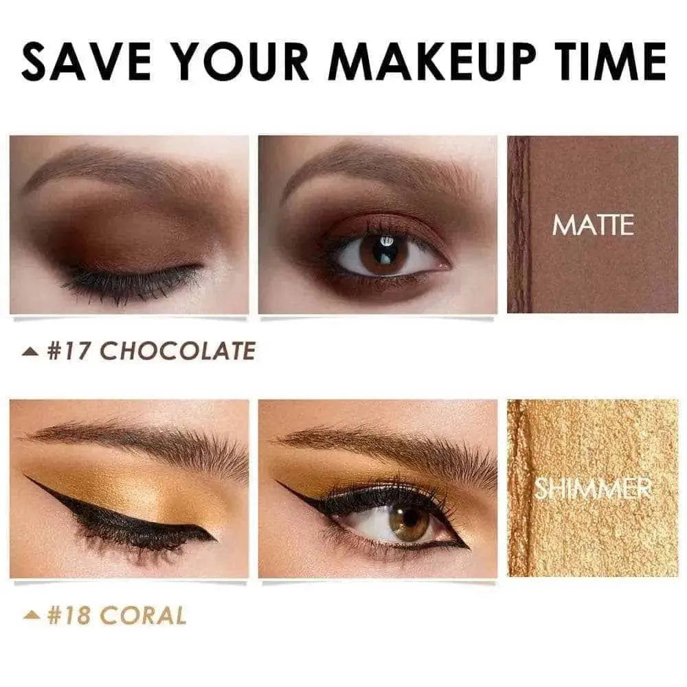 Kit de barra de sombra de ojos en crema brillante de 2 piezas (n.º 1 y n.º 2)