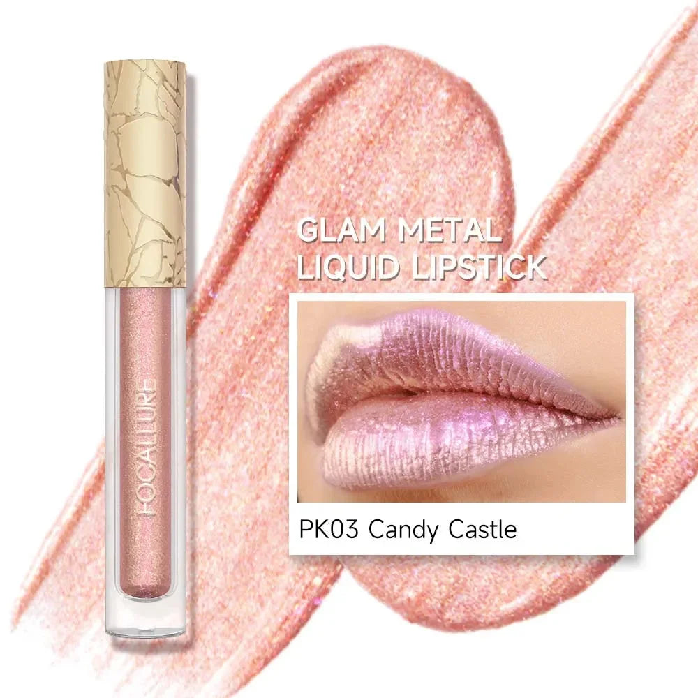 Focallure Glam Metal Liquid Lipstick #PK05 Metal Barbie