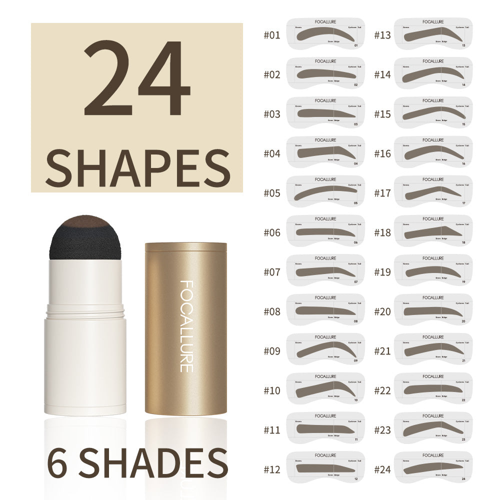 Eyebrow Stamp Stencil Kit #BK01 BLACK