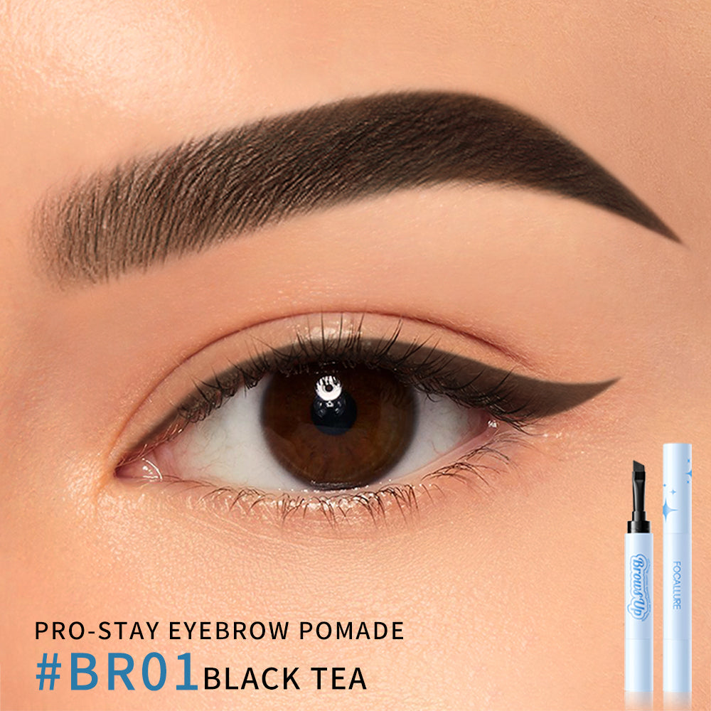FOCALLURE Pro-stay No Smudge 3D Eyebrow Pomade Cream 2-In-1