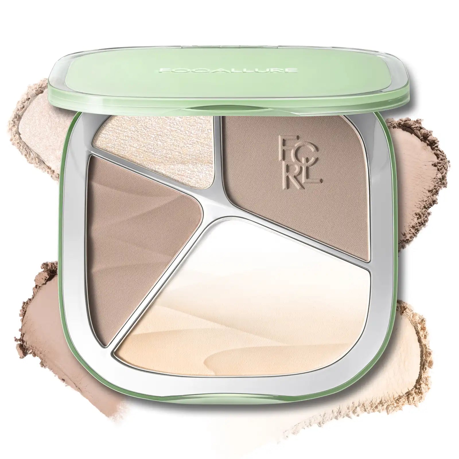 FOCALLURE Gradient Highlighter Contour Palette — 5 Shades 3D Radiant Look