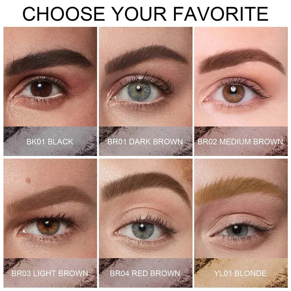 Eyebrow Stamp Stencil Kit #BR03 LIGHT BROWN