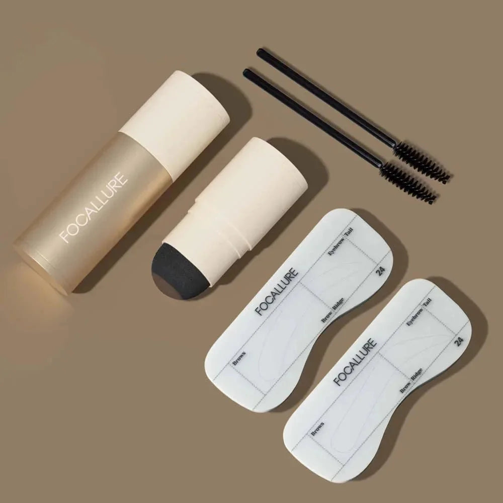 Eyebrow Stamp Stencil Kit #BR03 LIGHT BROWN