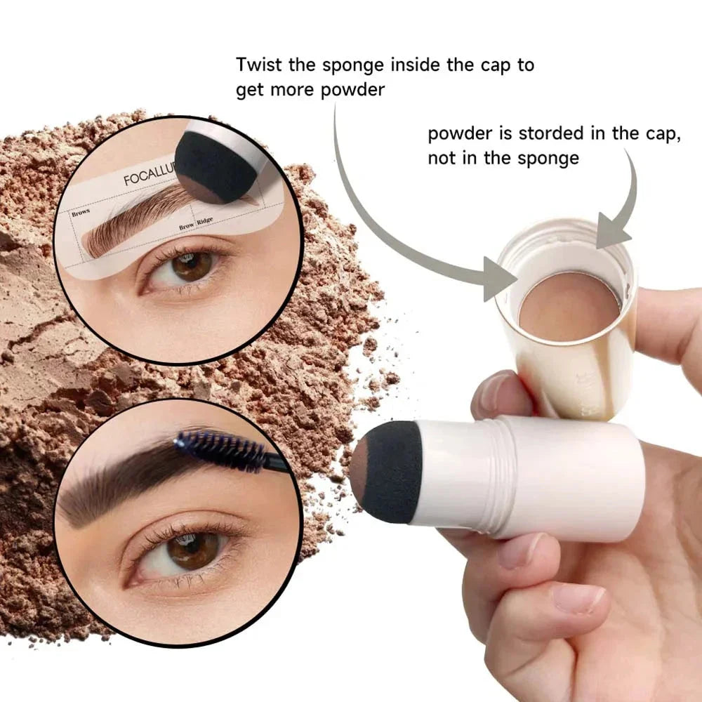 Eyebrow Stamp Stencil Kit #BR03 LIGHT BROWN