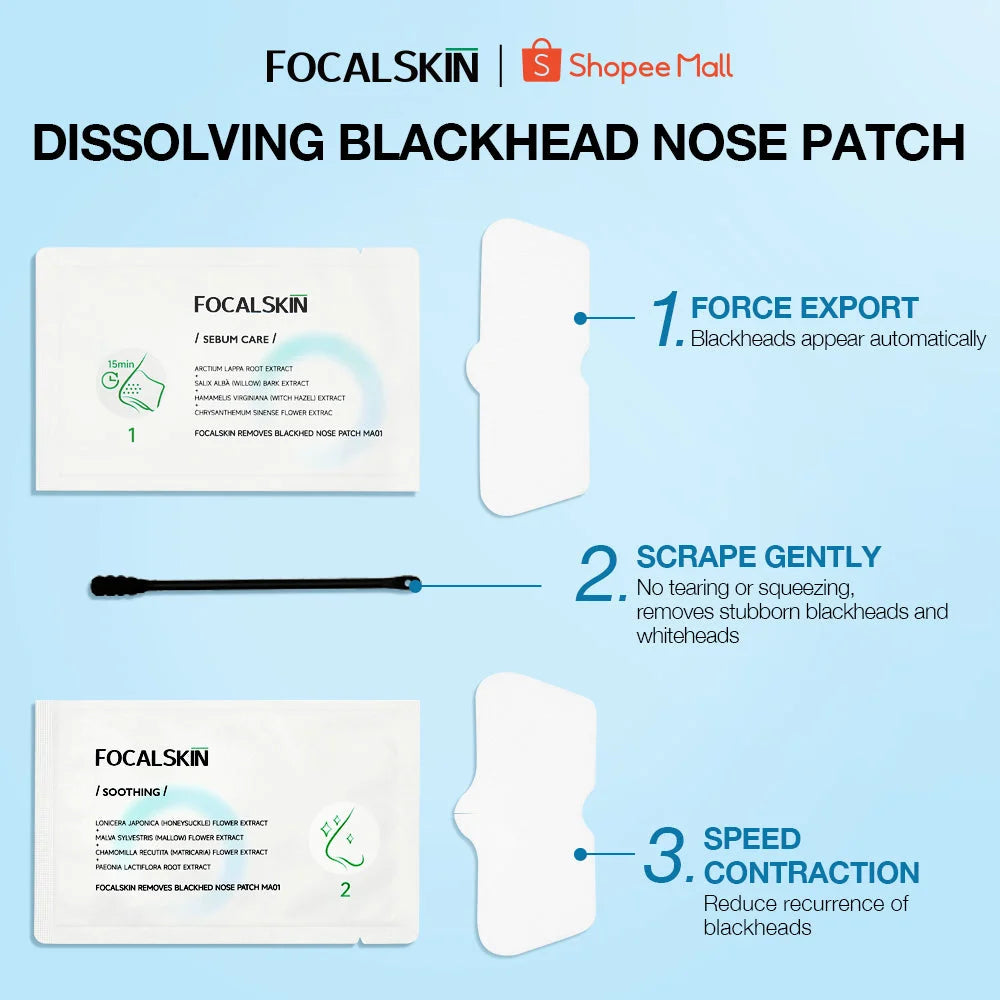 3 Step Removes Blackhead Nose Patch