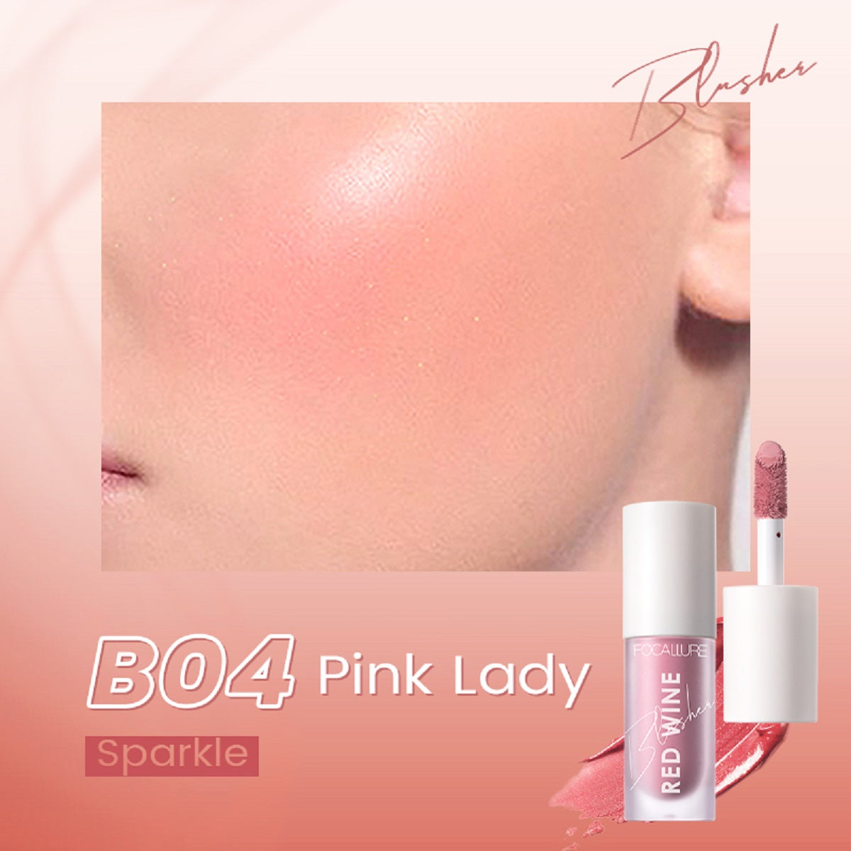 Focallure Hangover Liquid Blush Natural Cheek Face Make Up