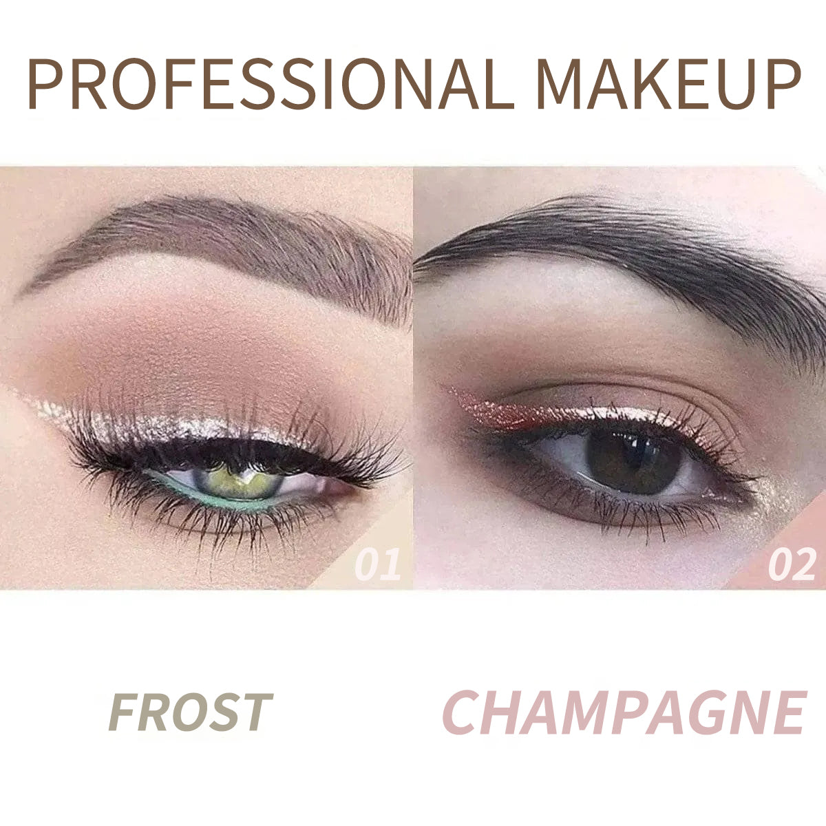 2Pcs Shimmer Cream-Eyeshadow Stick Kit