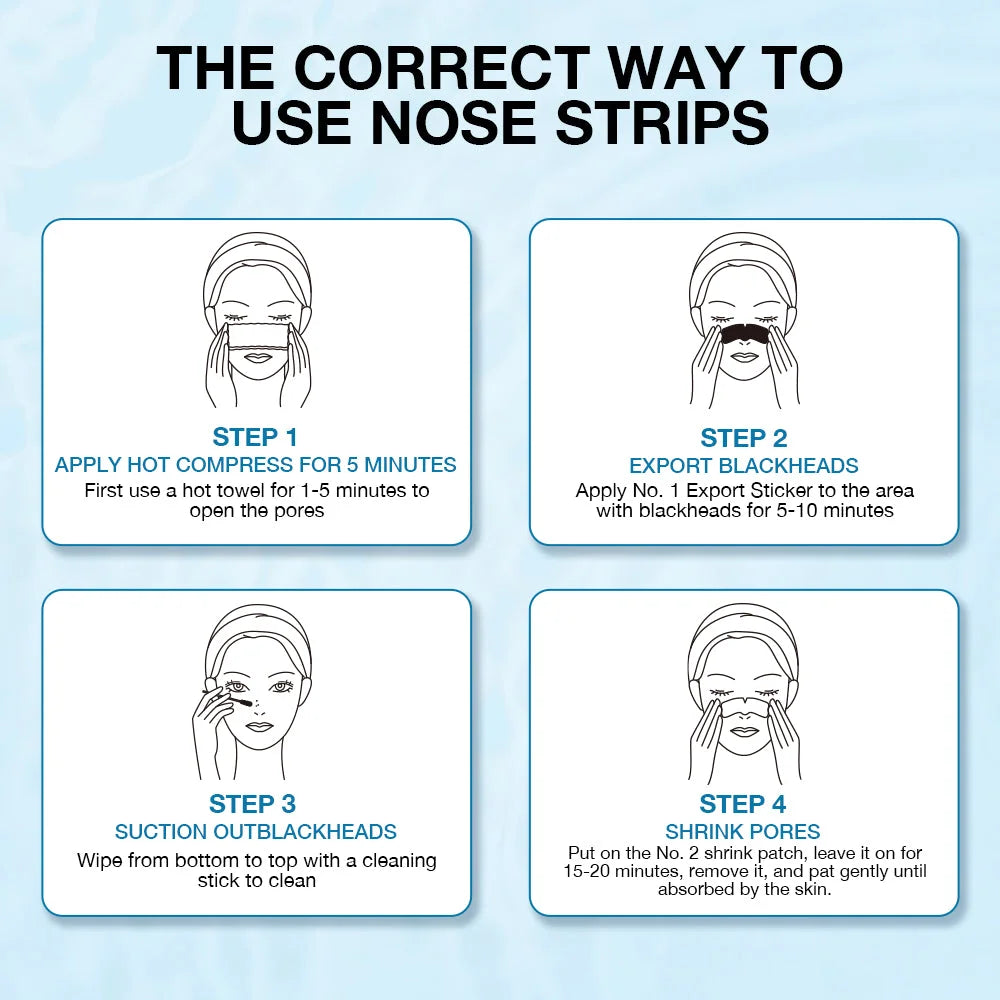 3 Step Removes Blackhead Nose Patch