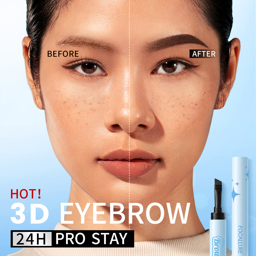 FOCALLURE Pro-stay No Smudge 3D Eyebrow Pomade Cream 2-In-1