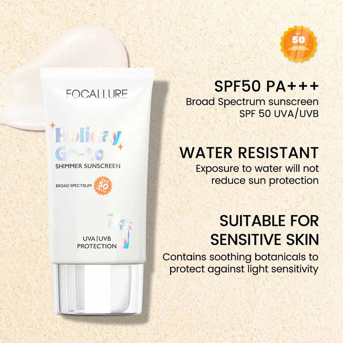Focallure Holiday GoTo Shimmer Sunscreen UV Protection