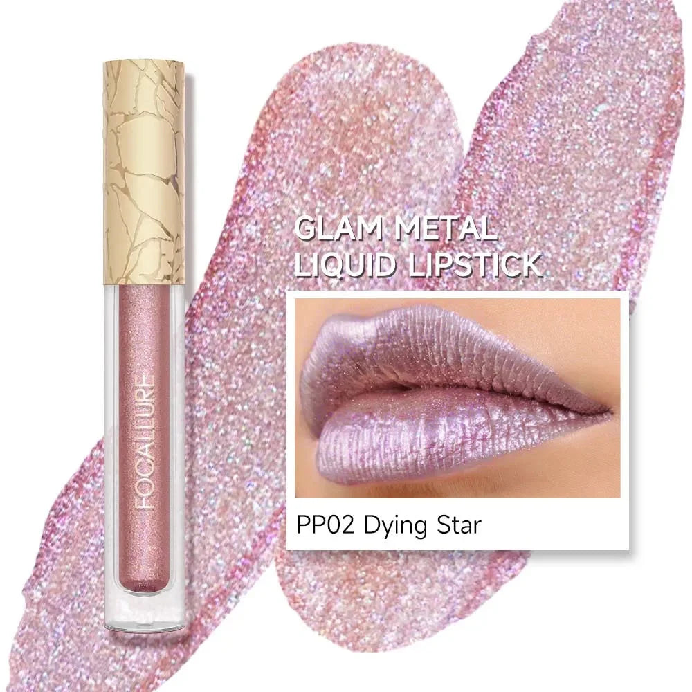 Focallure Glam Metal Liquid Lipstick #PK05 Metal Barbie
