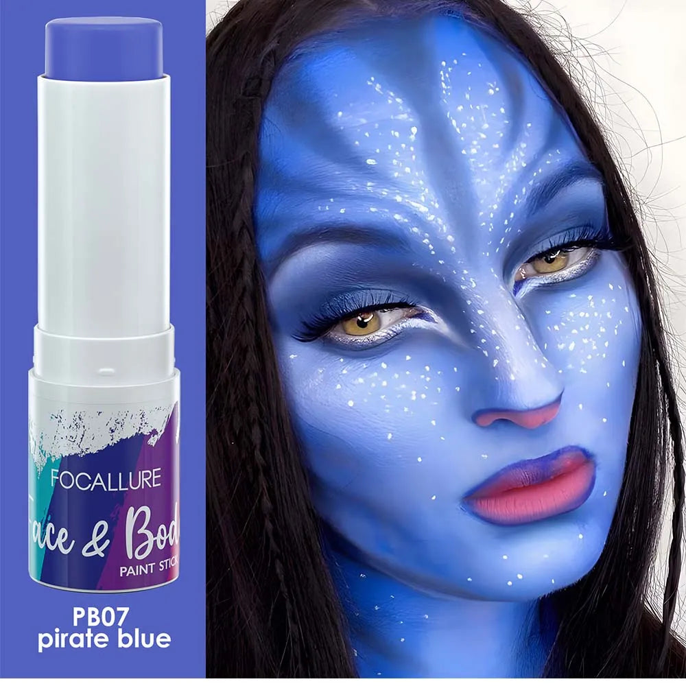 Halloween Oil Paint Blue Face Paint Stick, Facial And Body Painting With  Waterproof Blue Body Paint Stick For Halloween SFX Skull, Clown, Zombie,  Vamp