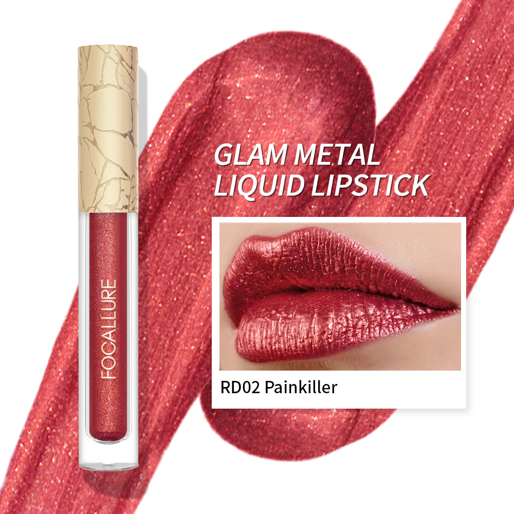 [New Upgrade] Glam Metal Liquid Lipstick #RD06 Full Hot