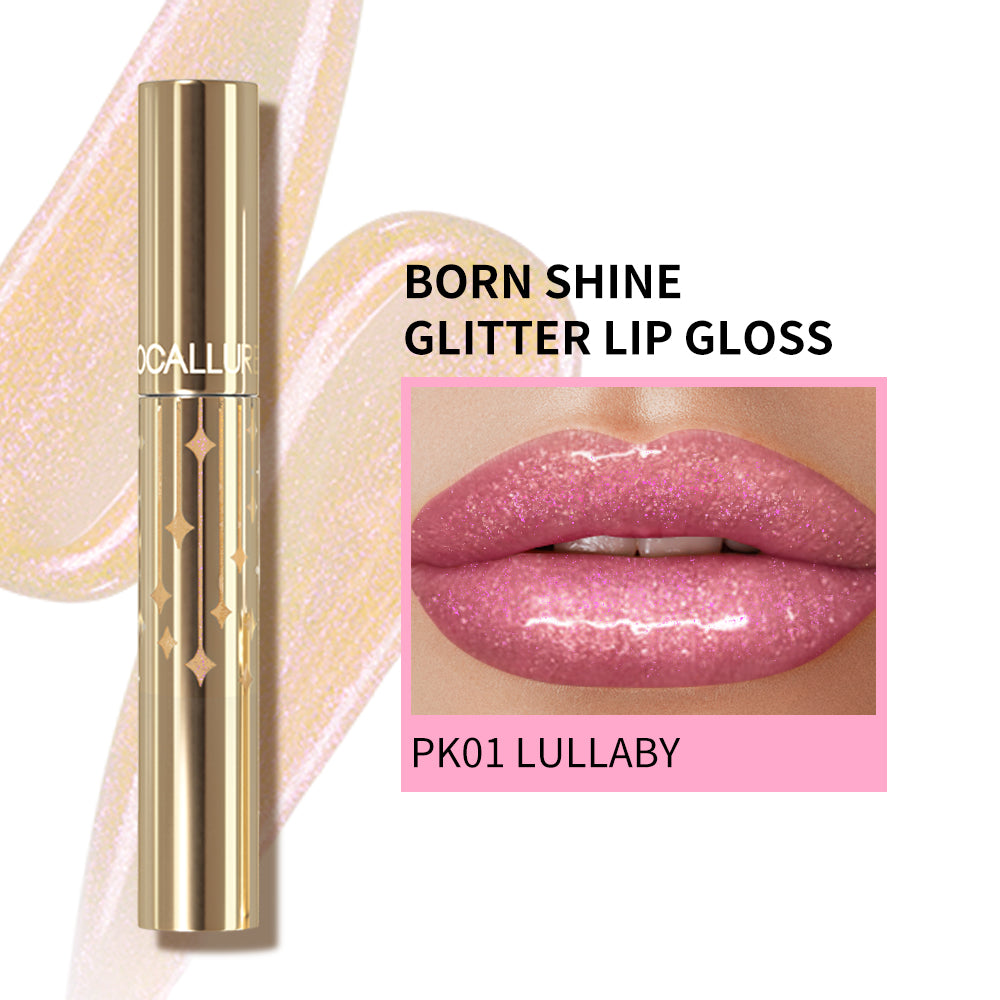 Born Shine Glitter Lip Gloss#PK04 LOLIPOP