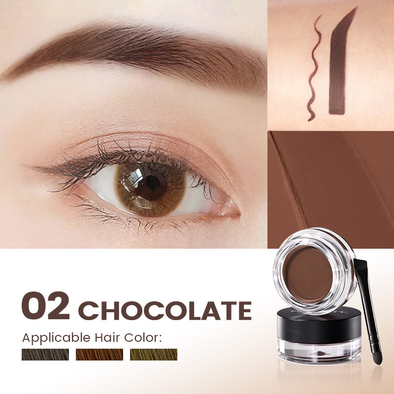 FOCALLURE 5 Colors Eyebrow Cream Gel Makeup With Brush