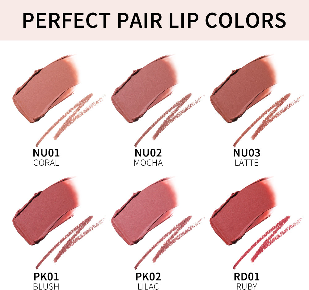 Fuller Sculpt 2 in 1 Lip Liner & Lipstick#PK02 Lilac