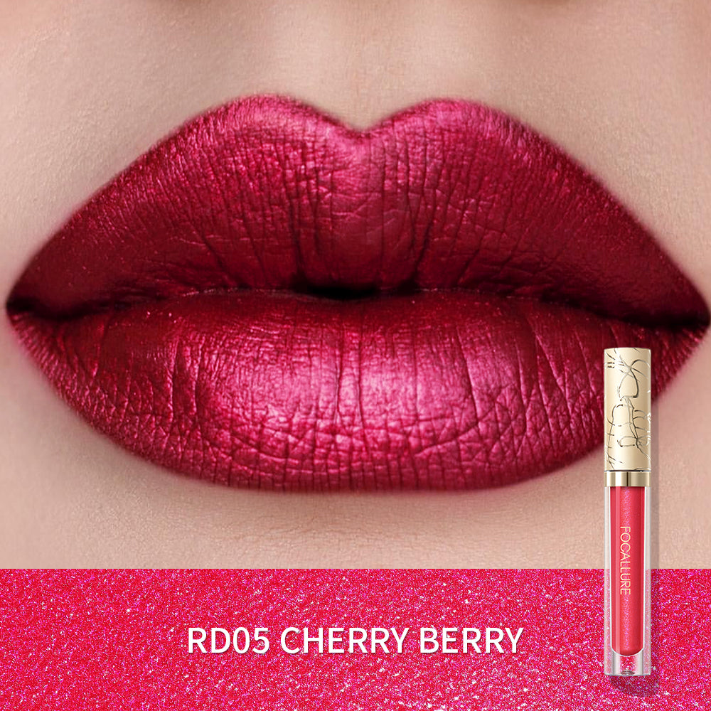 [New Upgrade] Glam Metal Liquid Lipstick #RD05 Cherryberry