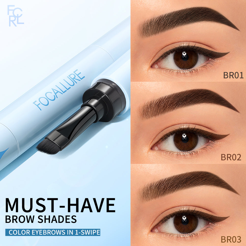 FOCALLURE Pro-stay No Smudge 3D Eyebrow Pomade Cream 2-In-1