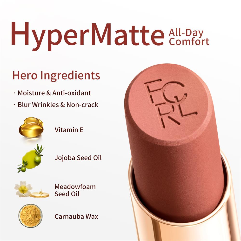 FOCALLURE #TransferproofHero HyperMatte Lipstick — 16H Waterproof Long-lasting