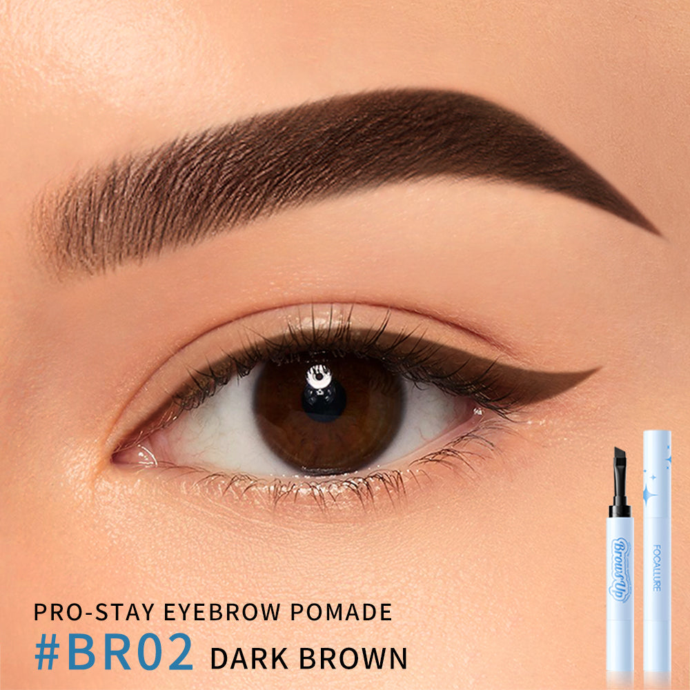 FOCALLURE Pro-stay No Smudge 3D Eyebrow Pomade Cream 2-In-1