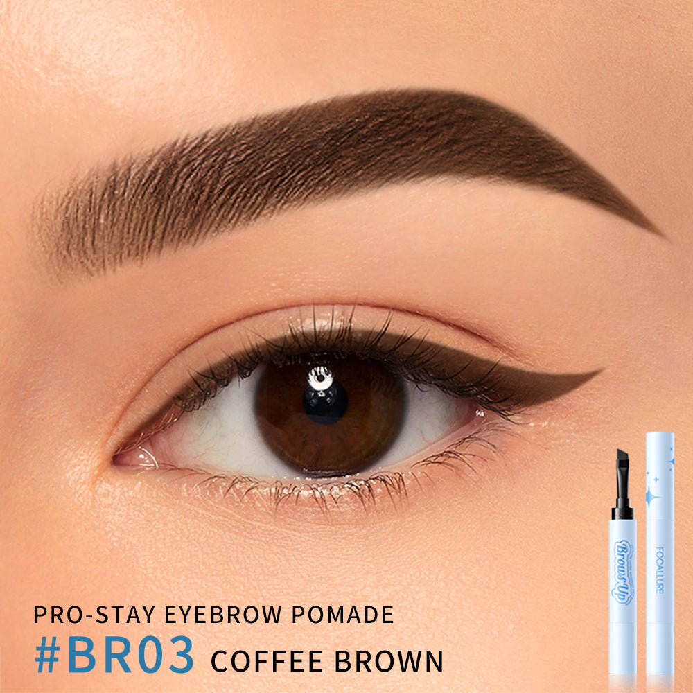 FOCALLURE Pro-stay No Smudge 3D Eyebrow Pomade Cream 2-In-1
