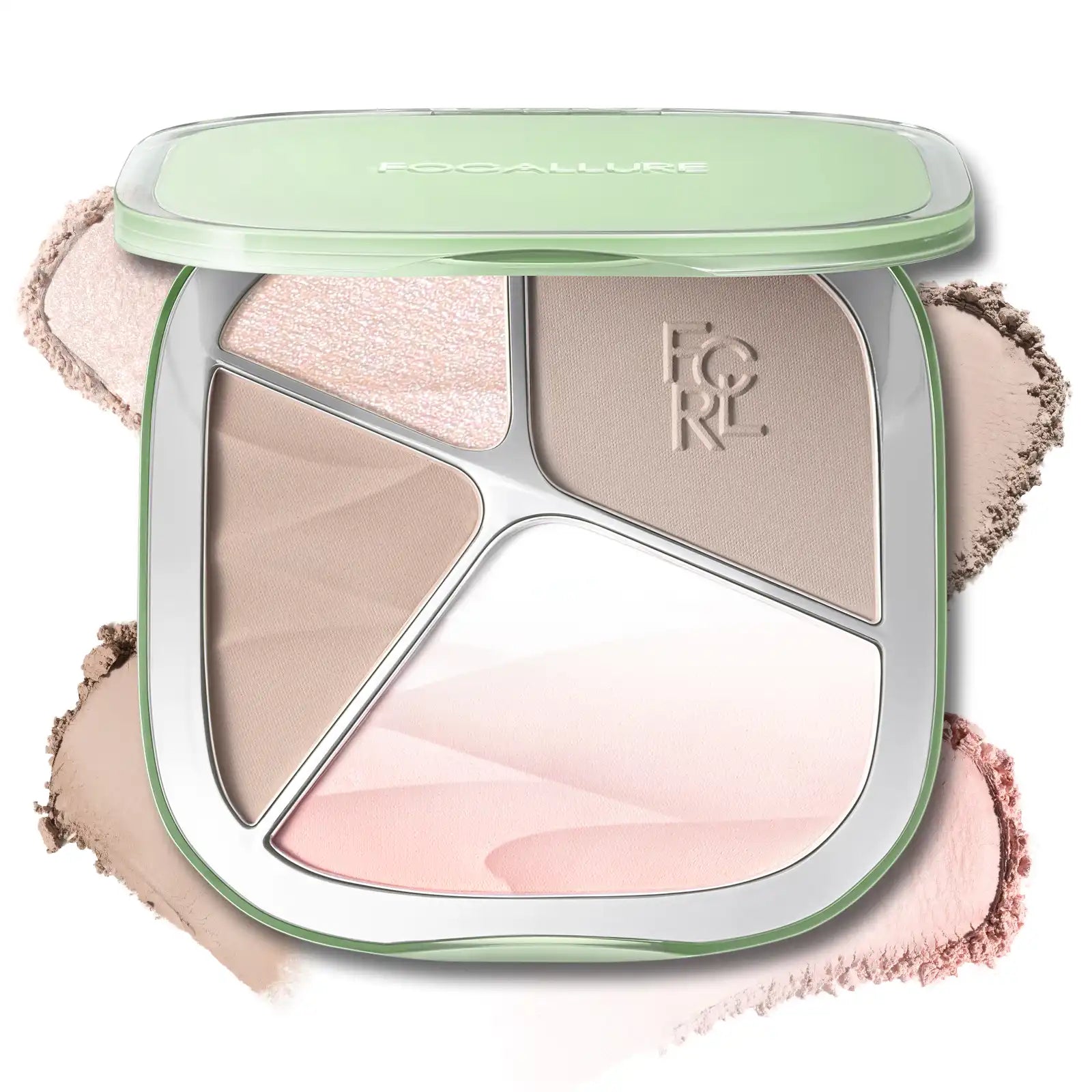 FOCALLURE Gradient Highlighter Contour Palette — 5 Shades 3D Radiant Look
