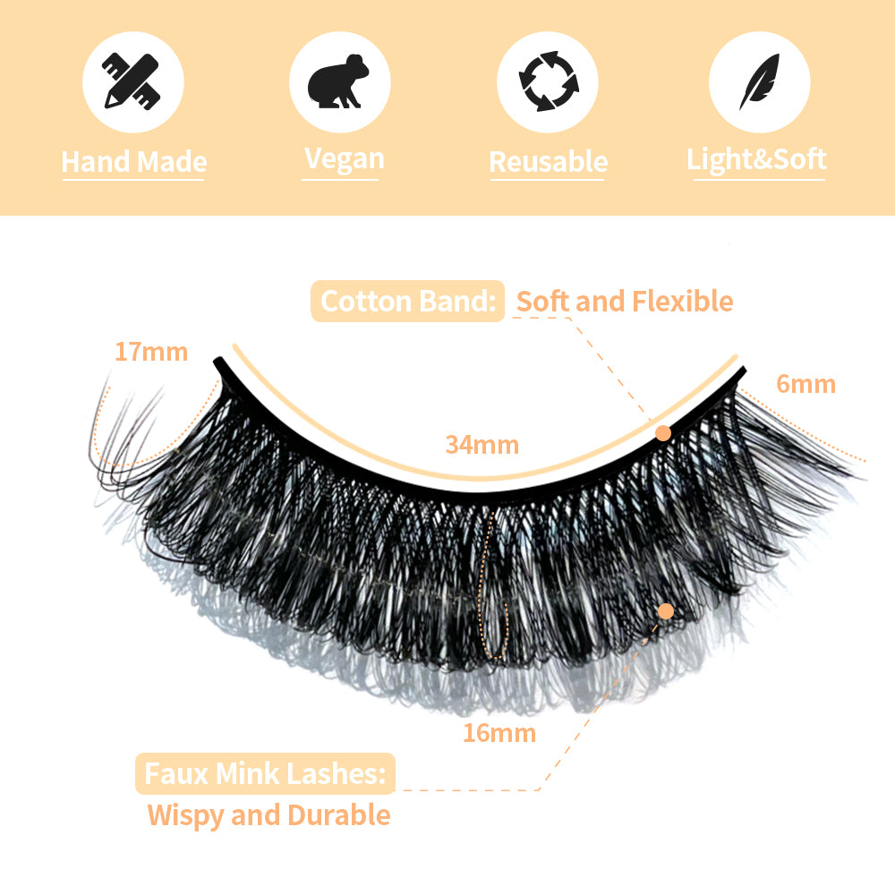 Lashes Bloom False Eyelashes-TL04 Foxy