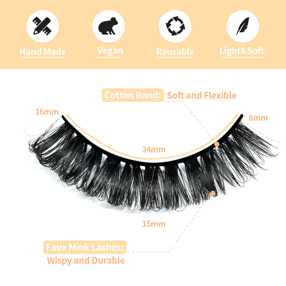 Lashes Bloom False Eyelashes-TL04 Foxy