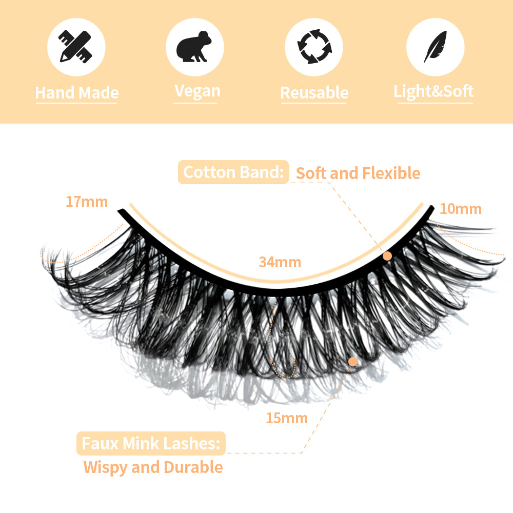 Lashes Bloom False Eyelashes-TL04 Foxy