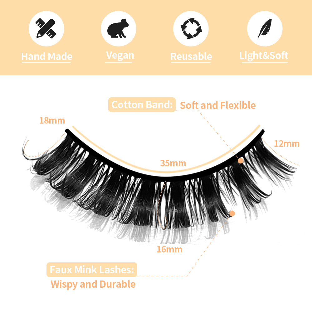 Lashes Bloom False Eyelashes-TL04 Foxy