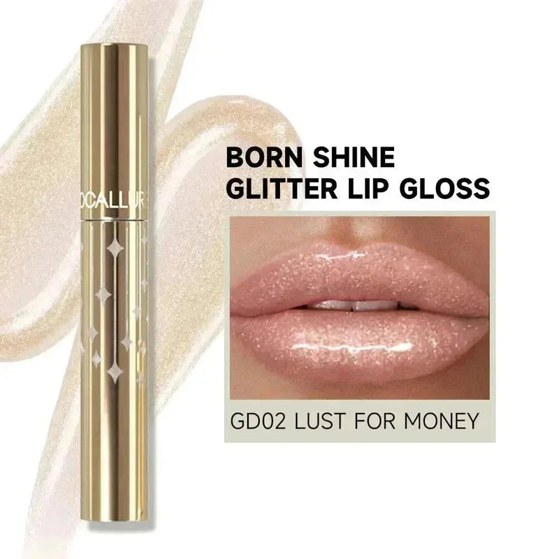 Born Shine Glitter Lip Gloss#GD02 LUST FOR MONEY