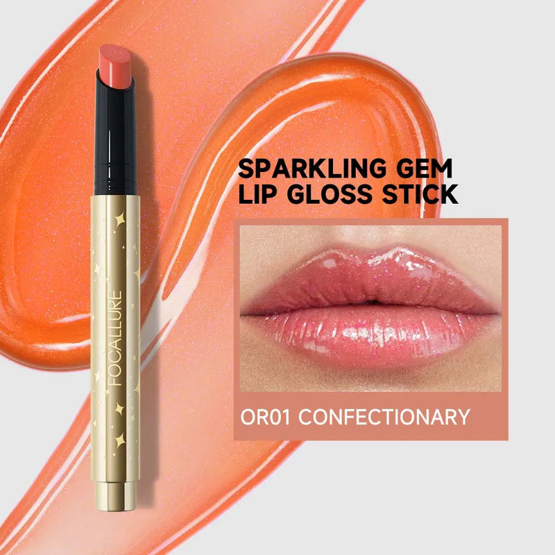 Sparkling Gem Lip Gloss Stick #OR01 Confectionary