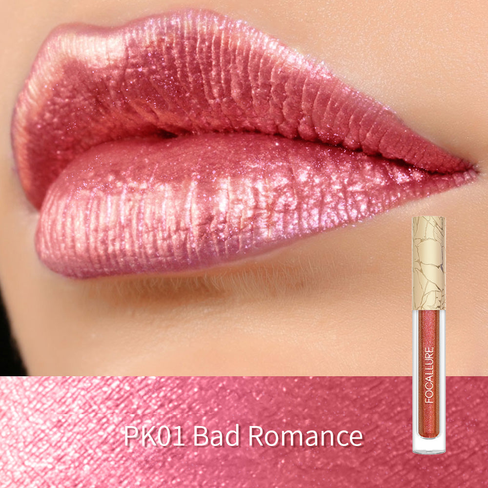 [New Upgrade] Glam Metal Liquid Lipstick #RD03 Luscious Rose