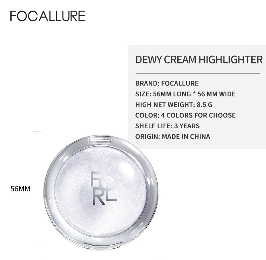FOCALLURE Galaxy Highlighter — Soft Mochi Texture 360° Glow Fresh Dewy