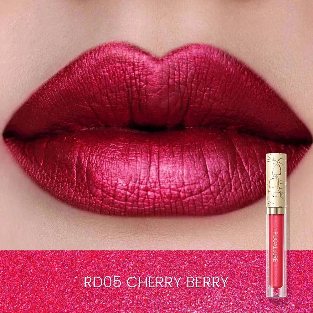 Focallure Glam Metal Liquid Lipstick #PK05 Metal Barbie