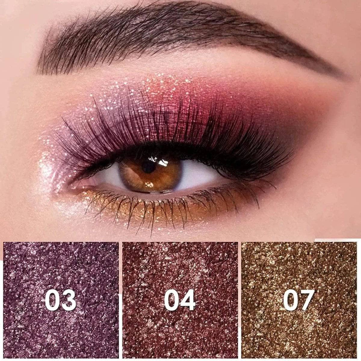 Brown on sale glitter eyeshadow