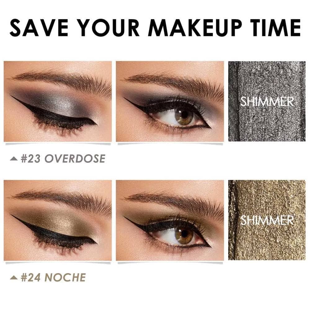 2Pcs Shimmer Cream Eyeshadow Stick Kit（#13 & #16）