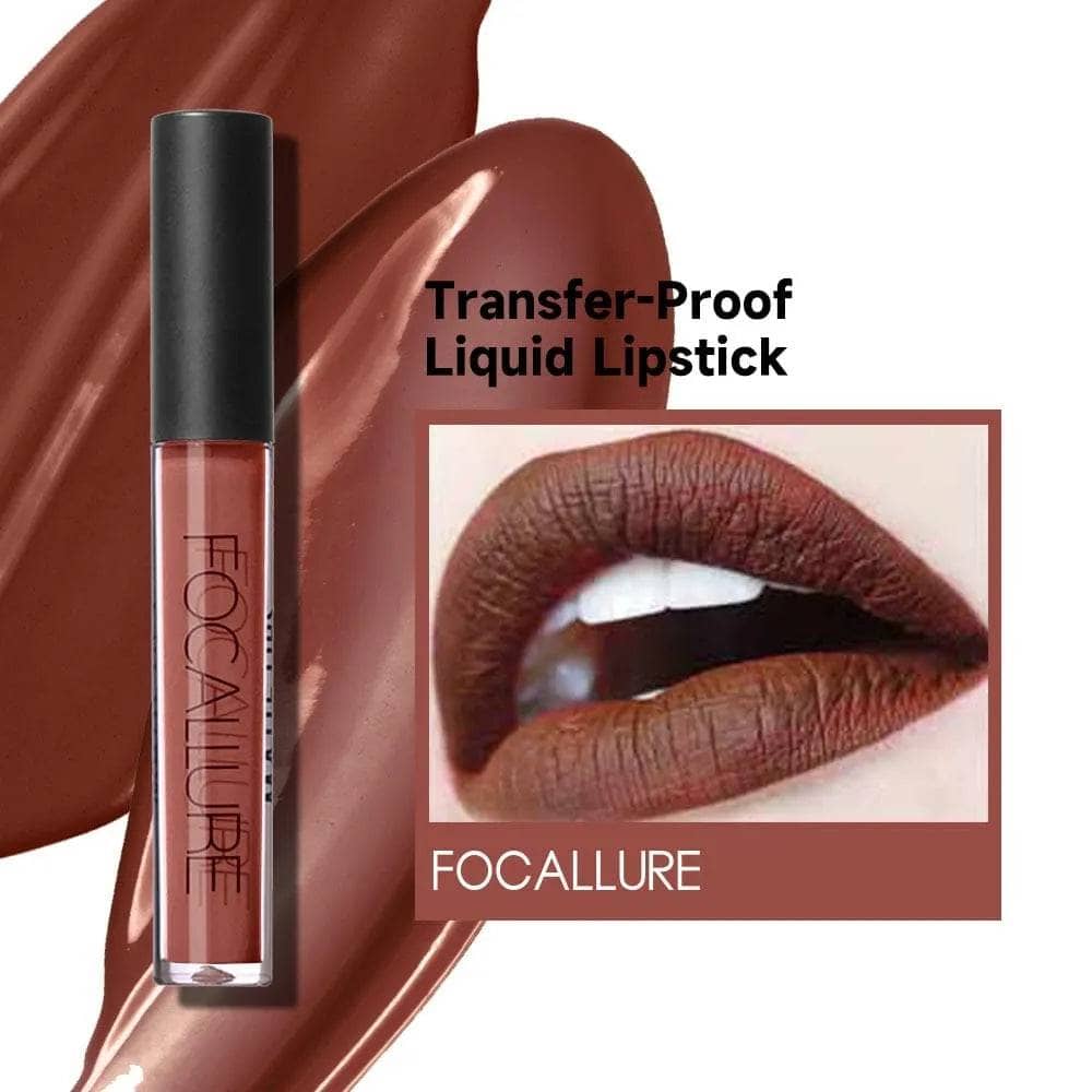 Transfer-Proof Liquid Lipstick #14 Deep Chestnut