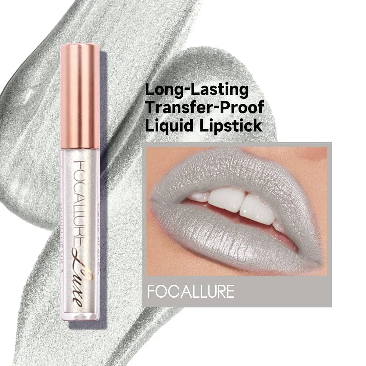Transfer-Proof Liquid Lipstick #37 Platinum Silver